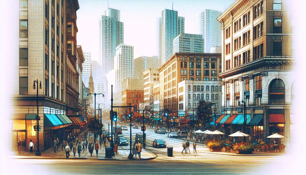 A vibrant street scene in Southfork