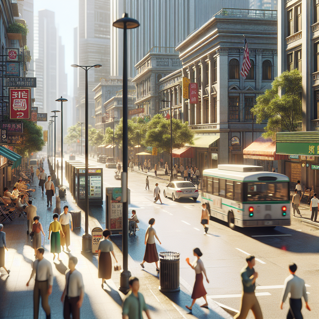 A vibrant street scene in Ellenwood