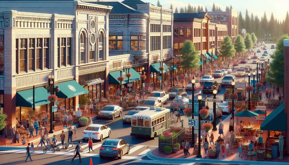 A vibrant street scene in Sherwood - Tualatin South