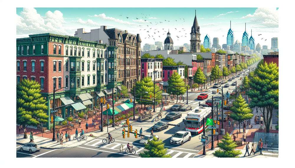 A vibrant street scene in Green Lane