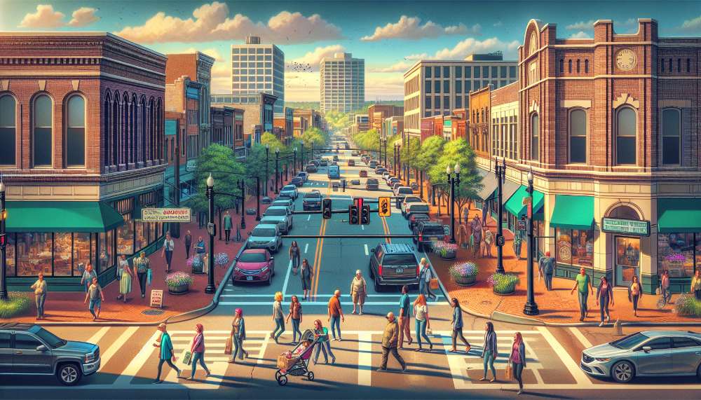 A vibrant street scene in Union City