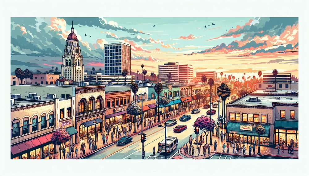 A vibrant street scene in Chula Vista