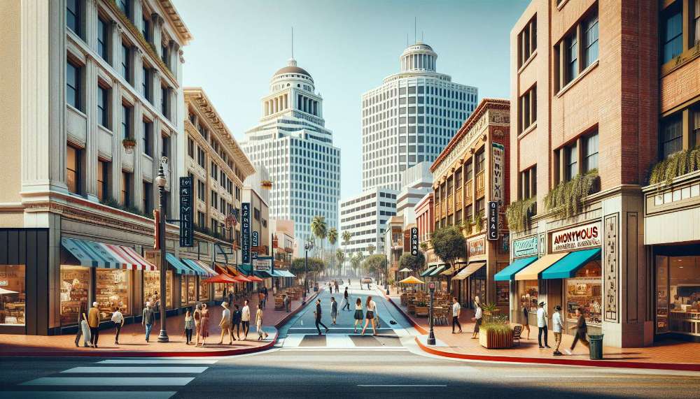 A vibrant street scene in Monrovia