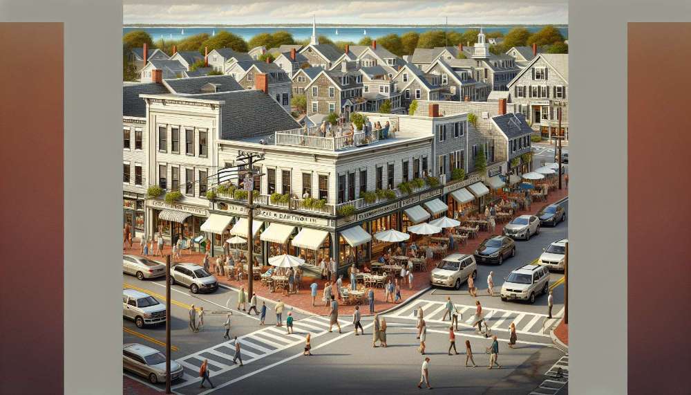 A vibrant street scene in Dartmouth