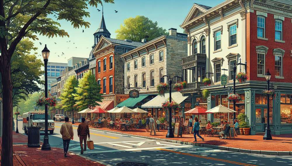 A vibrant street scene in East Lancaster