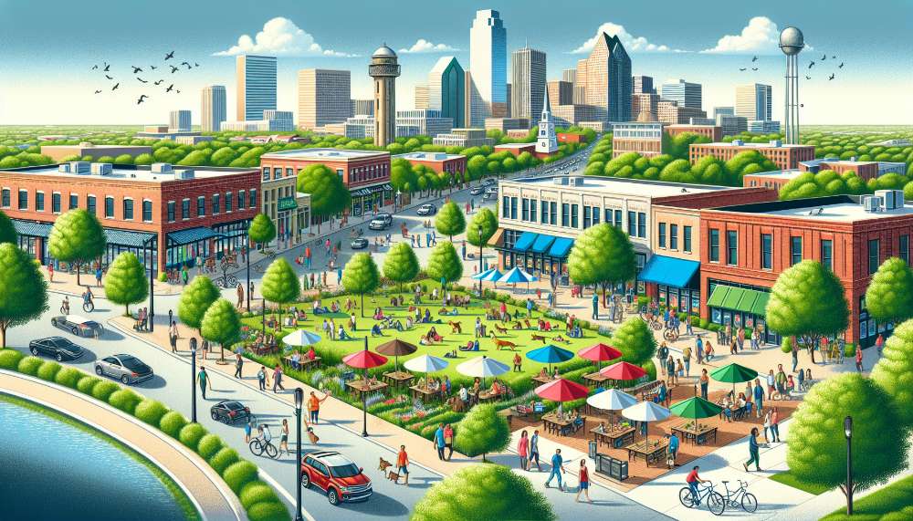 A vibrant street scene in Melissa