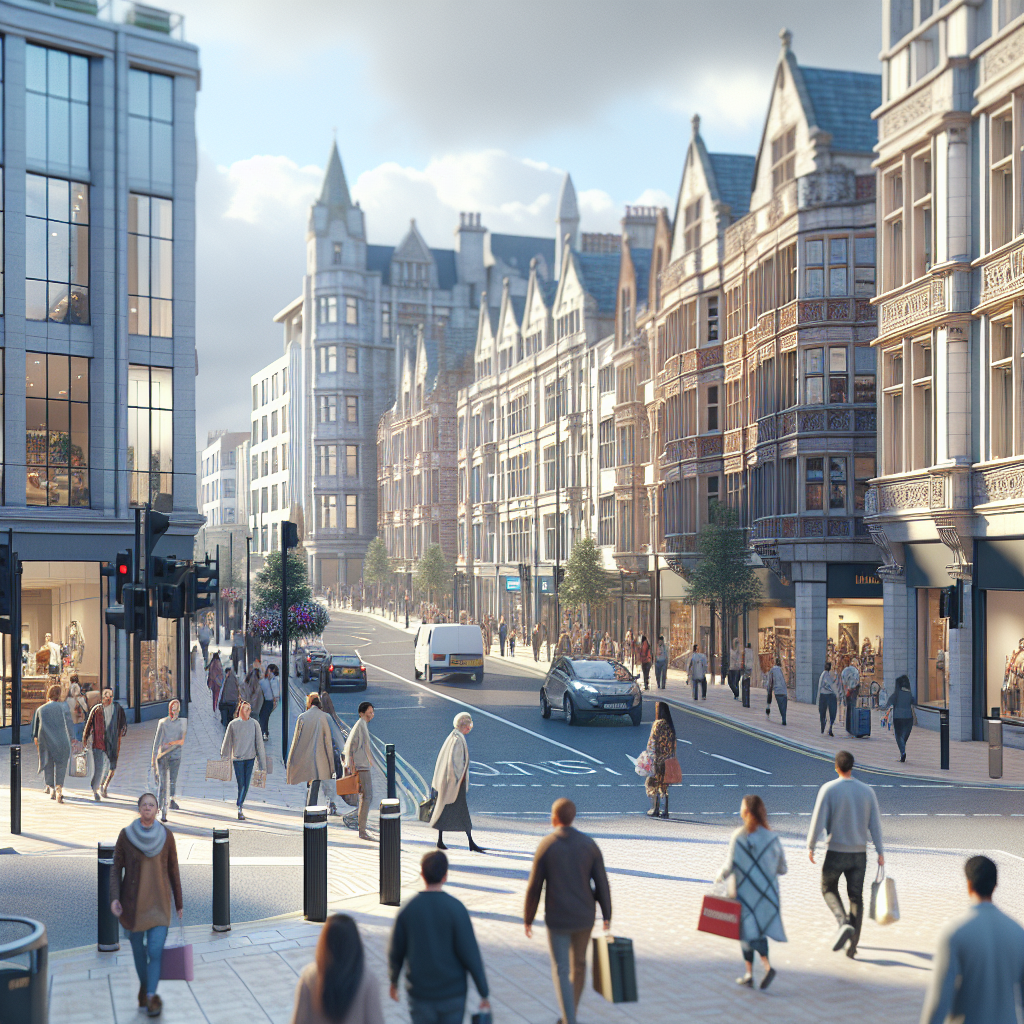 A vibrant street scene in Ilchester