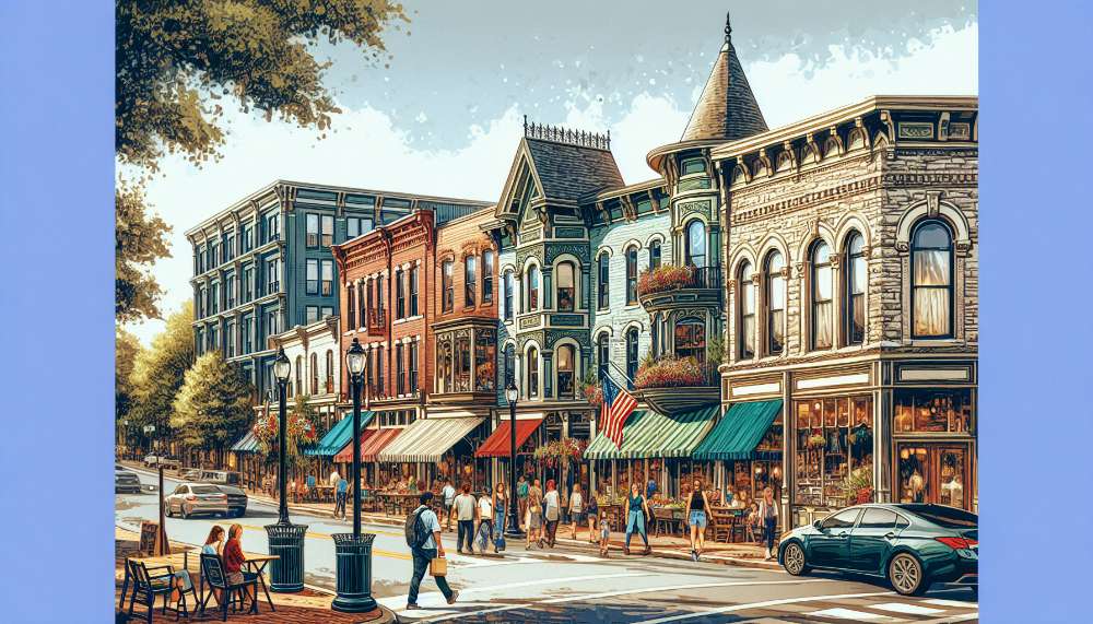 A vibrant street scene in Cedar Hill