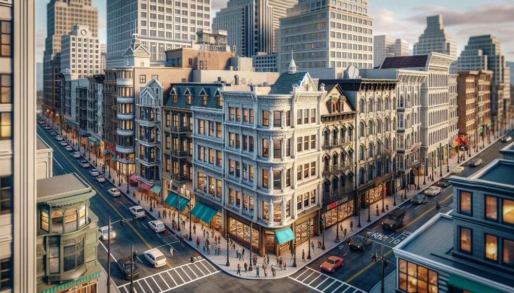 A vibrant street scene in H Street Corridor