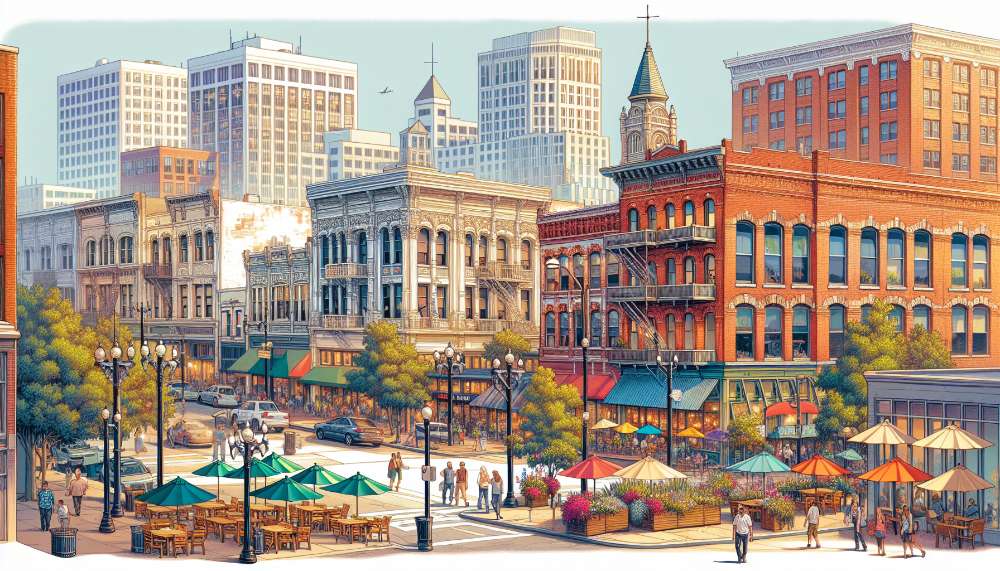 A vibrant street scene in Bay View