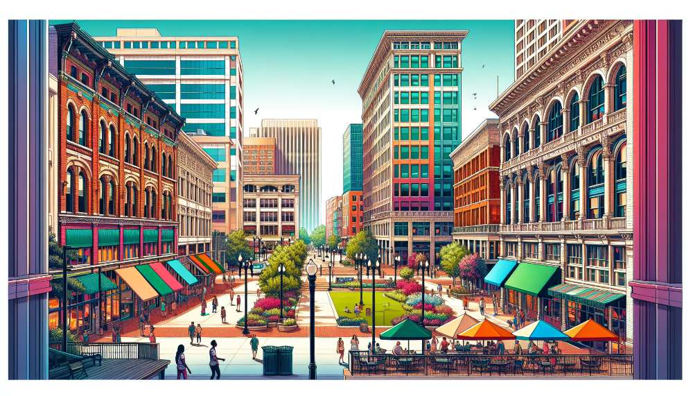 A vibrant street scene in Tallahassee