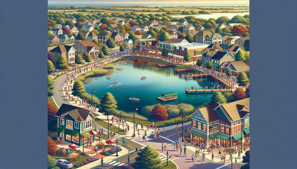 A vibrant street scene in Mundelein