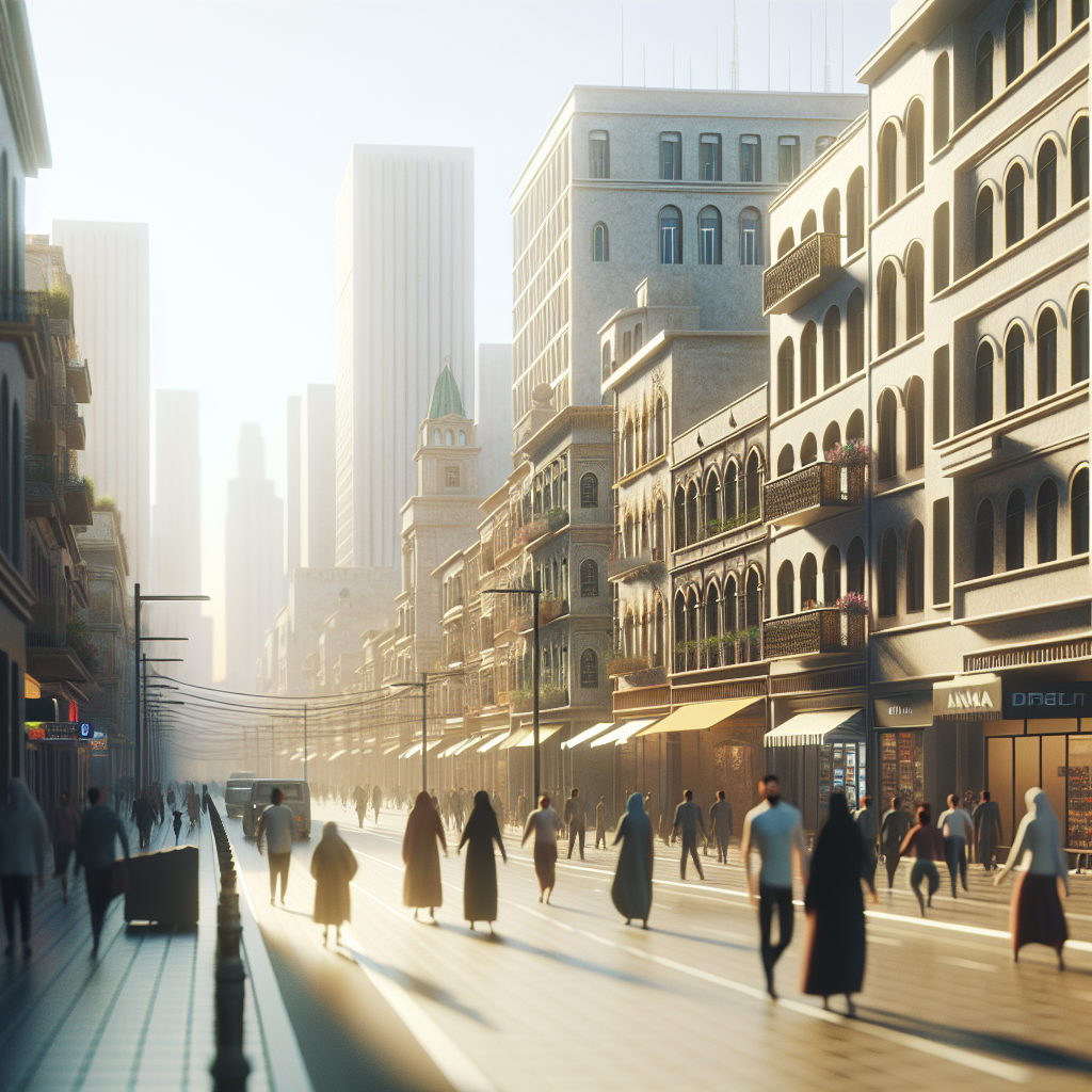 A vibrant street scene in Kuna