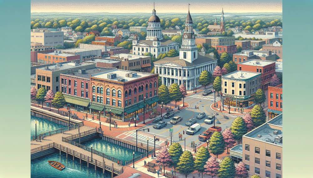 A vibrant street scene in Wadsworth