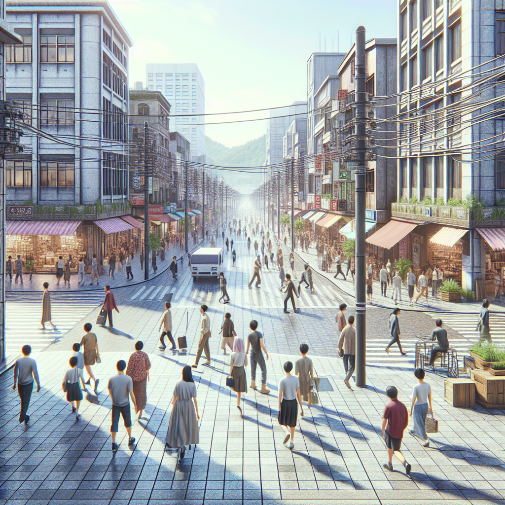 A vibrant street scene in Longmont