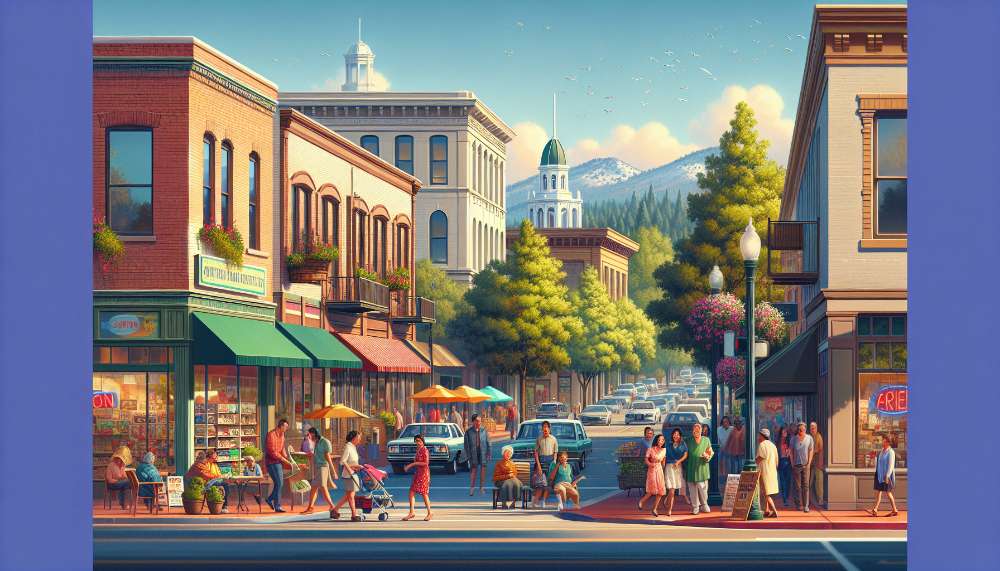 A vibrant street scene in Citrus Heights