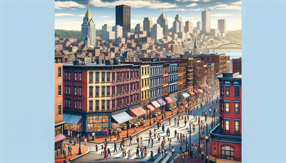 A vibrant street scene in California Avenue Corridor