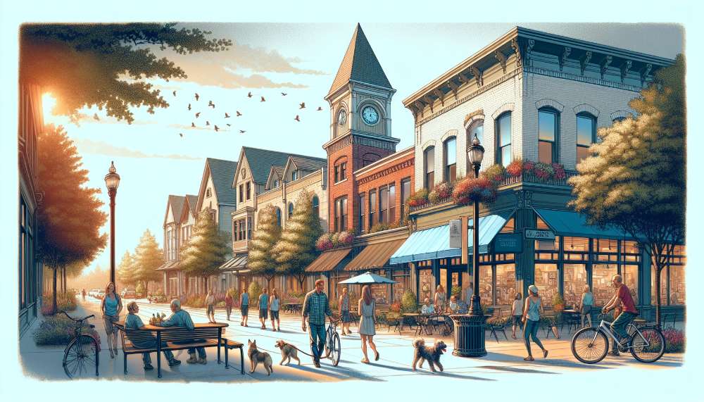 A vibrant street scene in Snohomish