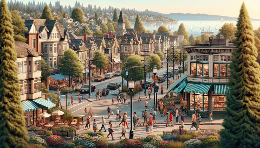 A vibrant street scene in Bagley Downs