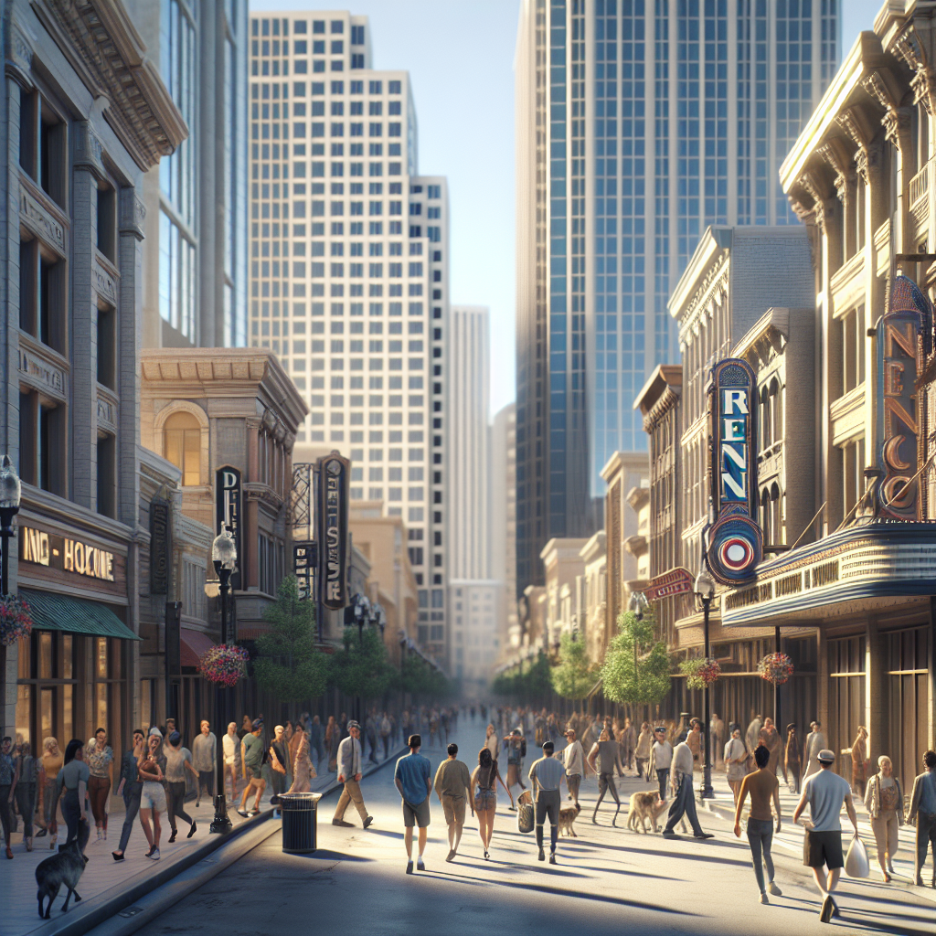 A vibrant street scene in Reno-Tahoe