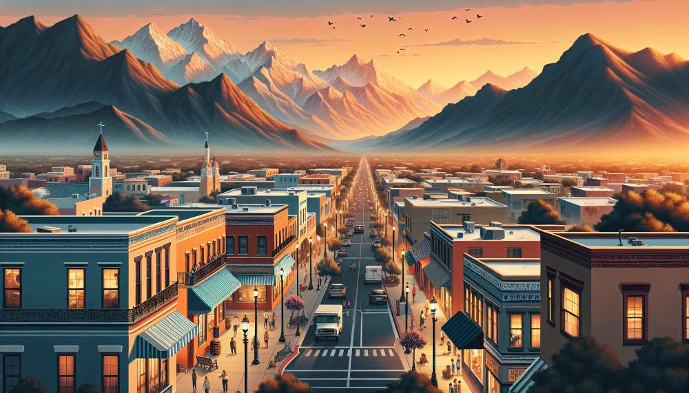 A vibrant street scene in Sierra Montana