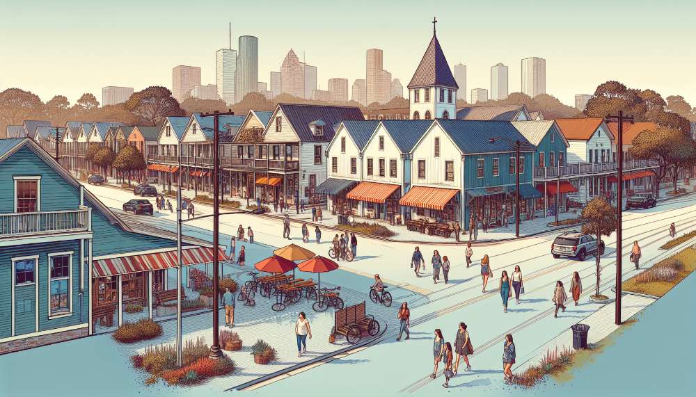 A vibrant street scene in Mandolin Village