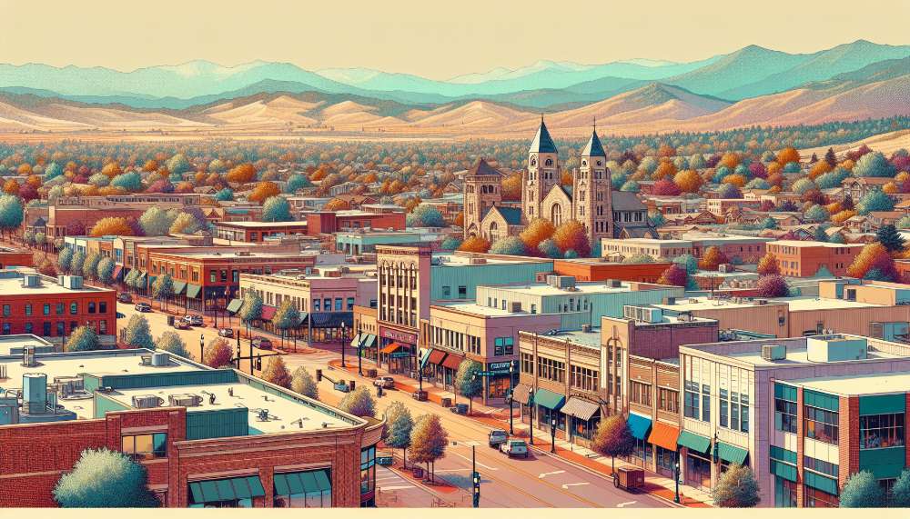 A vibrant street scene in Briargate