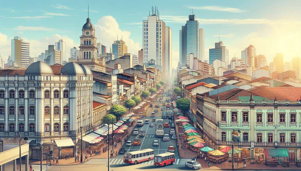 A vibrant street scene in Pompeia