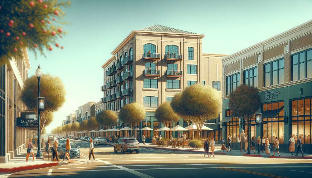 A vibrant street scene in Oxnard