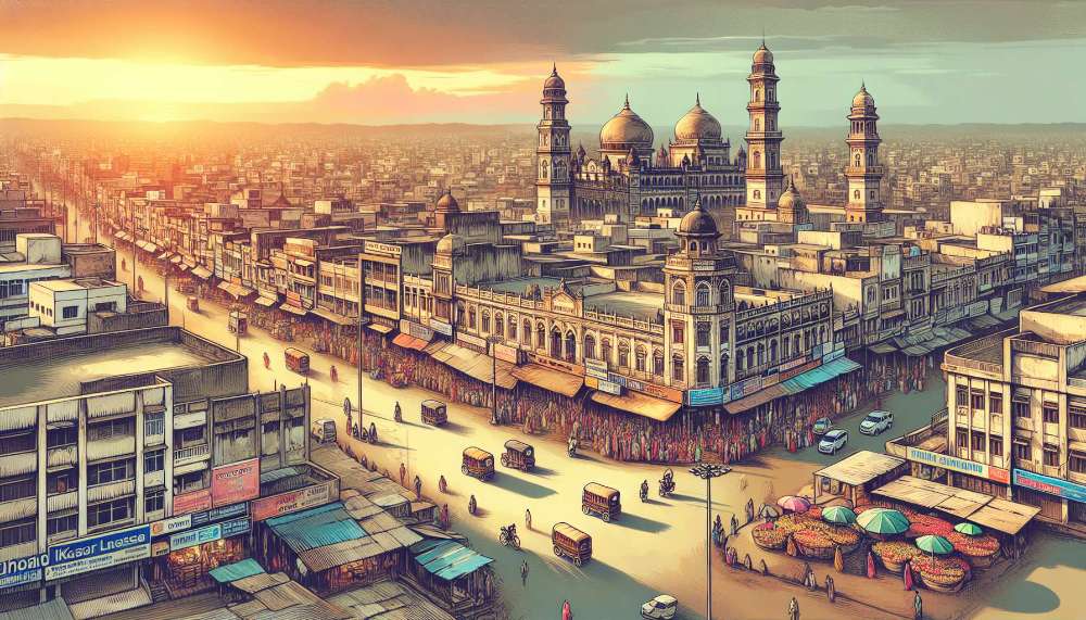 A vibrant street scene in Pune