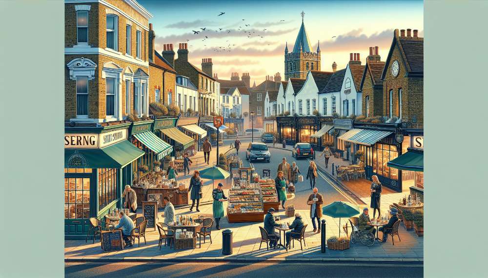 A vibrant street scene in Penge