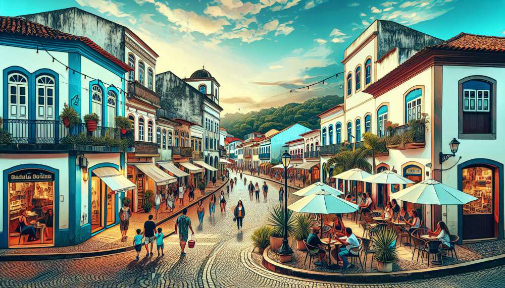 A vibrant street scene in Chacara Santo Antonio