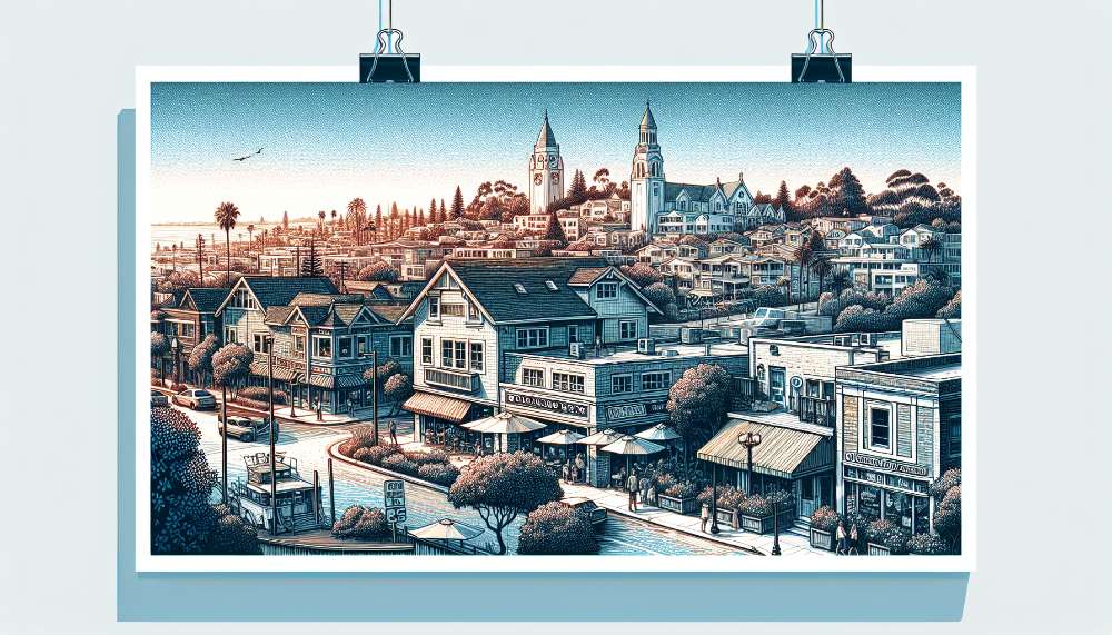 A vibrant street scene in Del Rey