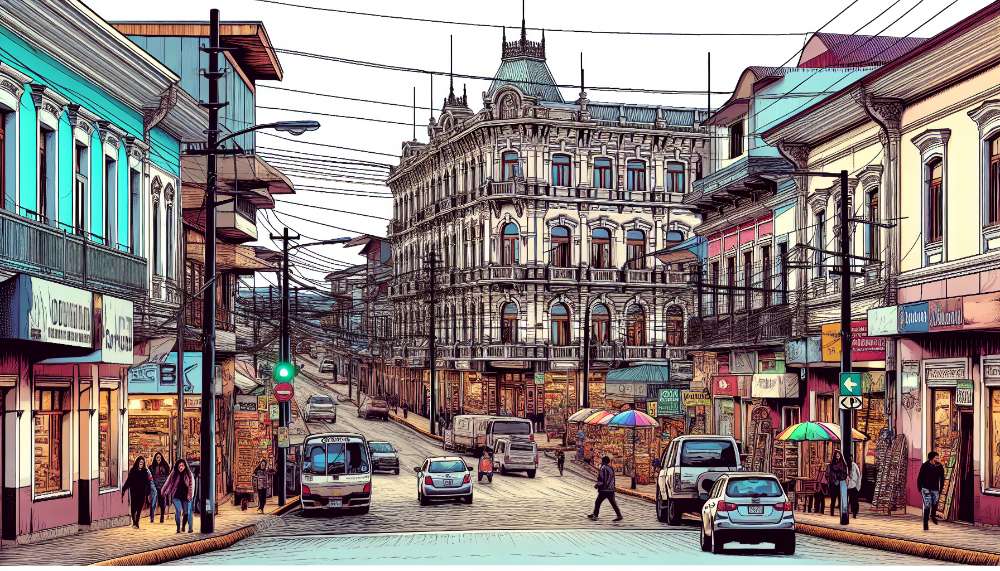 A vibrant street scene in Lithgow