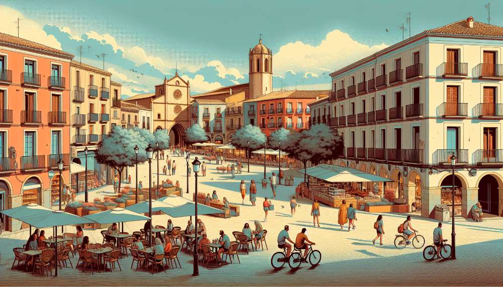 A vibrant street scene in Martorell