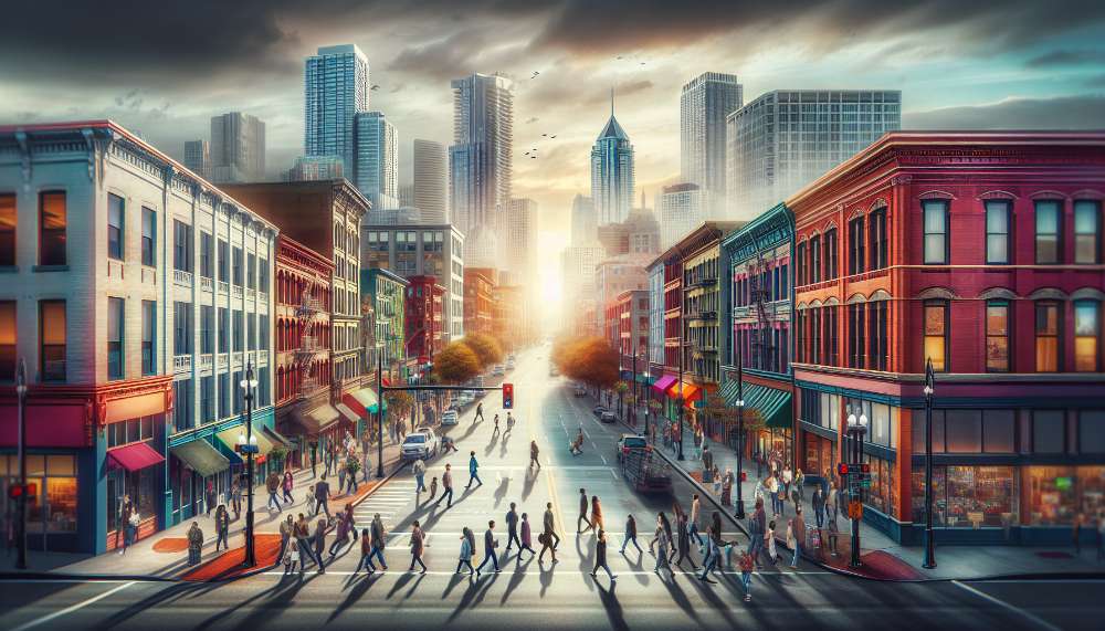 A vibrant street scene in North Westminster