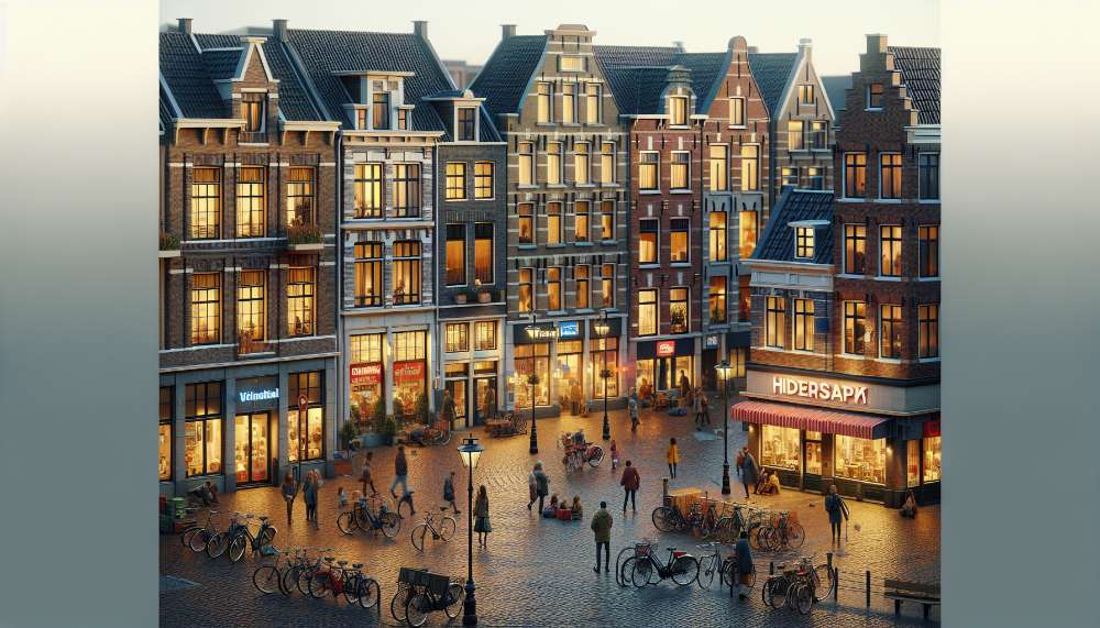 A vibrant street scene in Edgware