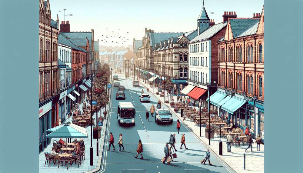 A vibrant street scene in Scunthorpe