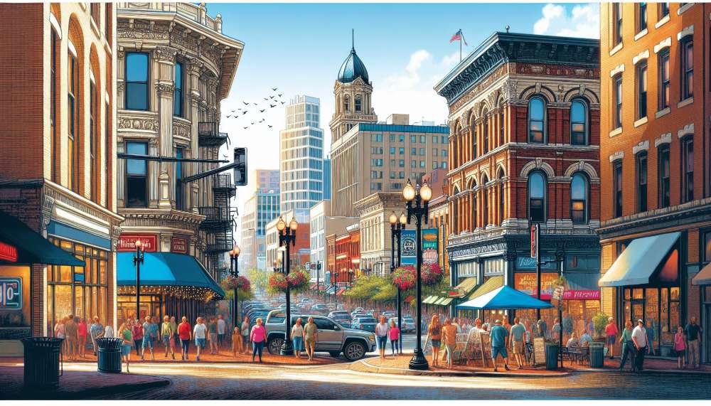 A vibrant street scene in Hamilton